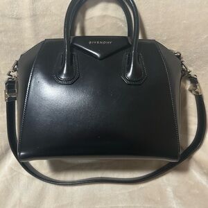 Givenchy Antigona Black Leather Handbag